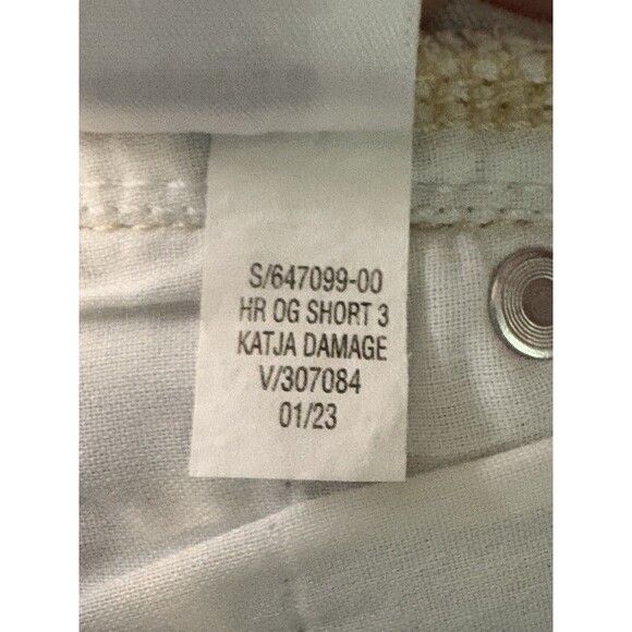 Old Navy High Rise OG Straight Short denim shorts Women’s Size 10 Raw Hem - Picture 7 of 9